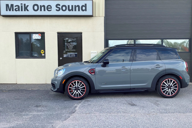 2018 Mini Cooper with professional window tint in North Bay